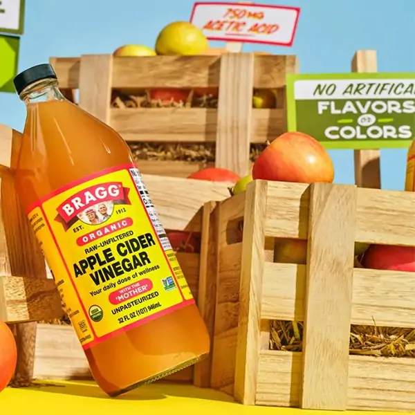 Bragg Raw Unfiltered Apple Cider Vinegar - 473 ml Bottle, Organic and Unpasteurized with the 'Mother', Ideal for Digestion, Detox, and Healthy Lifestyle Support|APPLE CIDER VINEGAR BENEFITS|healthymap.in