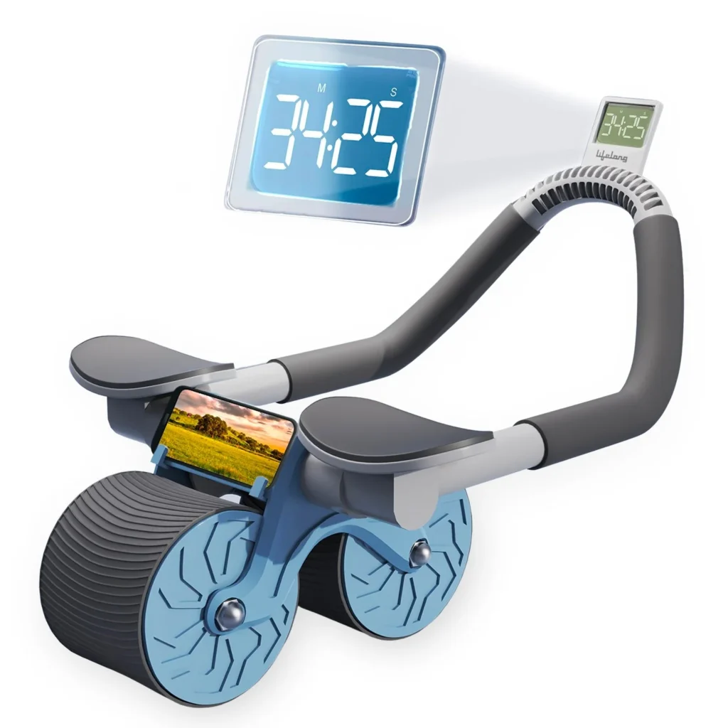 Durable Non-Slip Ab Roller for Core Strength and Fitness Training|lifelong abs roller review||best abdominal workout equipments|healthymap.in