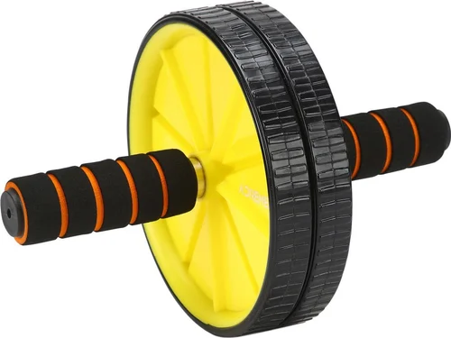 BodyBand Abs Roller with durable wide wheel, non-slip surface, ergonomic handles, and smooth rolling mechanism for effective core and ab workouts at home or gym|best abs roller|affordable abs roller|healthymap.in