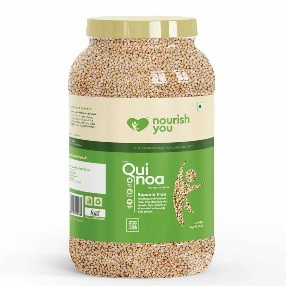 Nourish You Quinoa - Premium Quality, Gluten-Free Superfood, Rich in Protein and Fiber, Ideal for Healthy Cooking and Nutritional Meal Prep, 100% Natural and Vegan-Friendly|QUINOA NENEFITS|healthymap.in