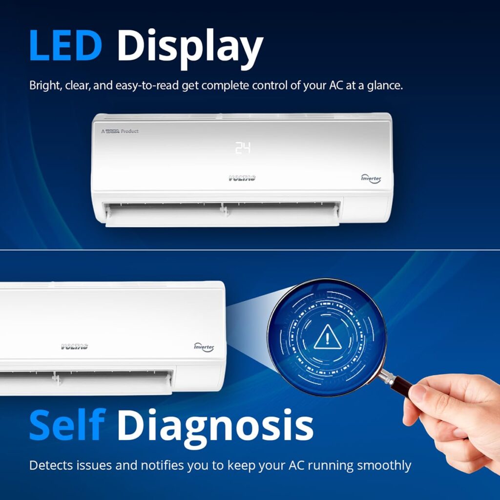 Voltas 1.5 Ton 3 Star Inverter Split AC – "Voltas budget-friendly inverter AC with 4-in-1 adjustable cooling and anti-dust filter