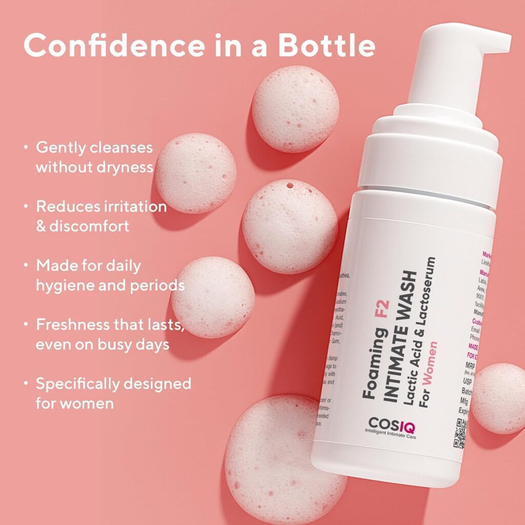 cos iq foaming intimate wash |healthymap.in
